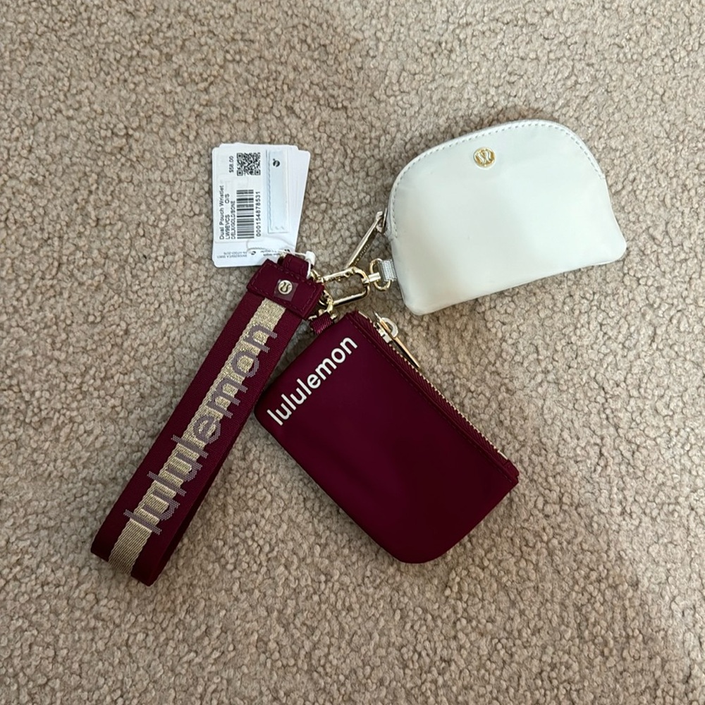 Dual Pouch Wristlet Wallet